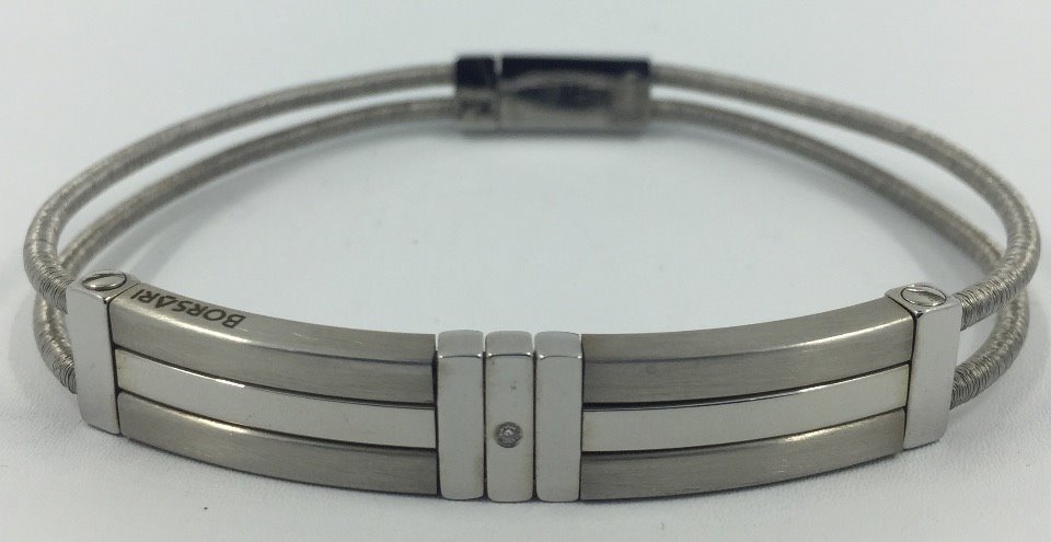 Armband Herr Borsari gioielli BRST472 Stahl